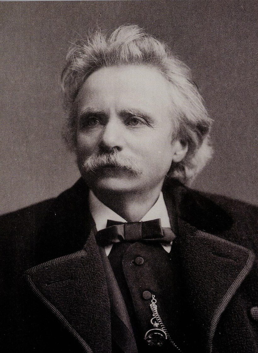 Portrait of Edvard Grieg.